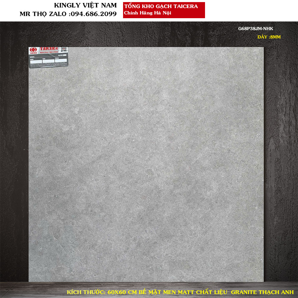 Gạch lát nền Granite 60x60 Taicera G68P38JM Loại 1